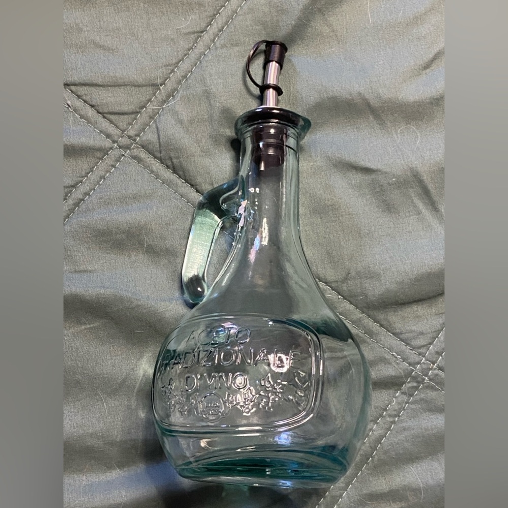 San Miguel Clear Glass Oil/Vinegar Dispenser Bottle